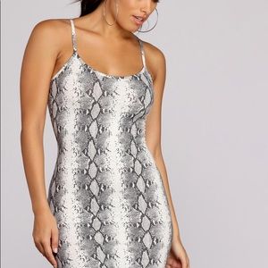 Snakeskin Bodycon Dress